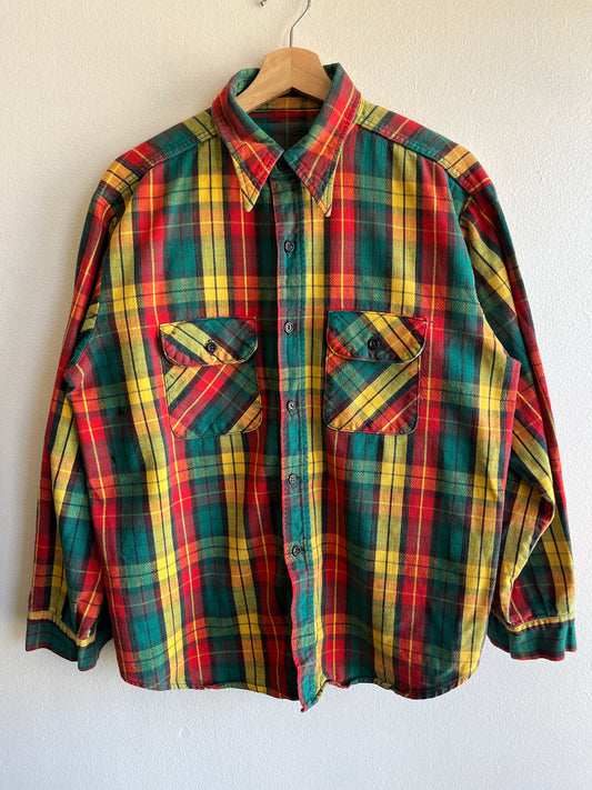 Vintage 1960/70’s Cotton Flannel Button-Up Shirt - La Lovely Vintage 