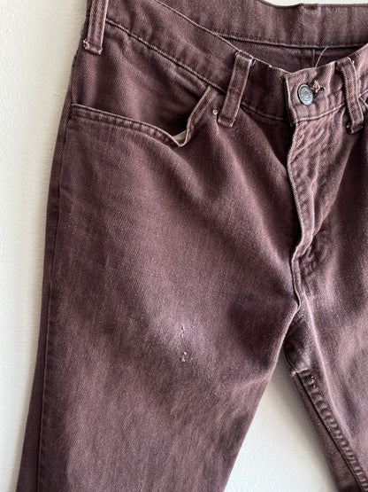 Vintage 1970’s Levi’s Brown Twill Bell Bottom Pants