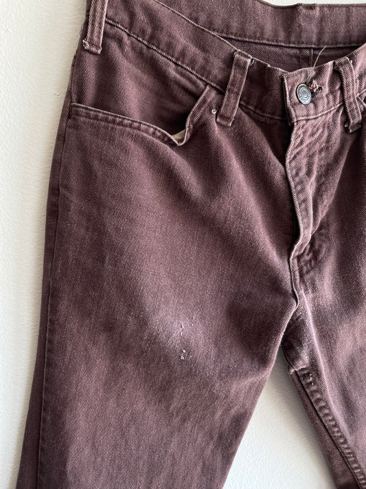 Vintage 1970’s Levi’s Brown Twill Bell Bottom Pants