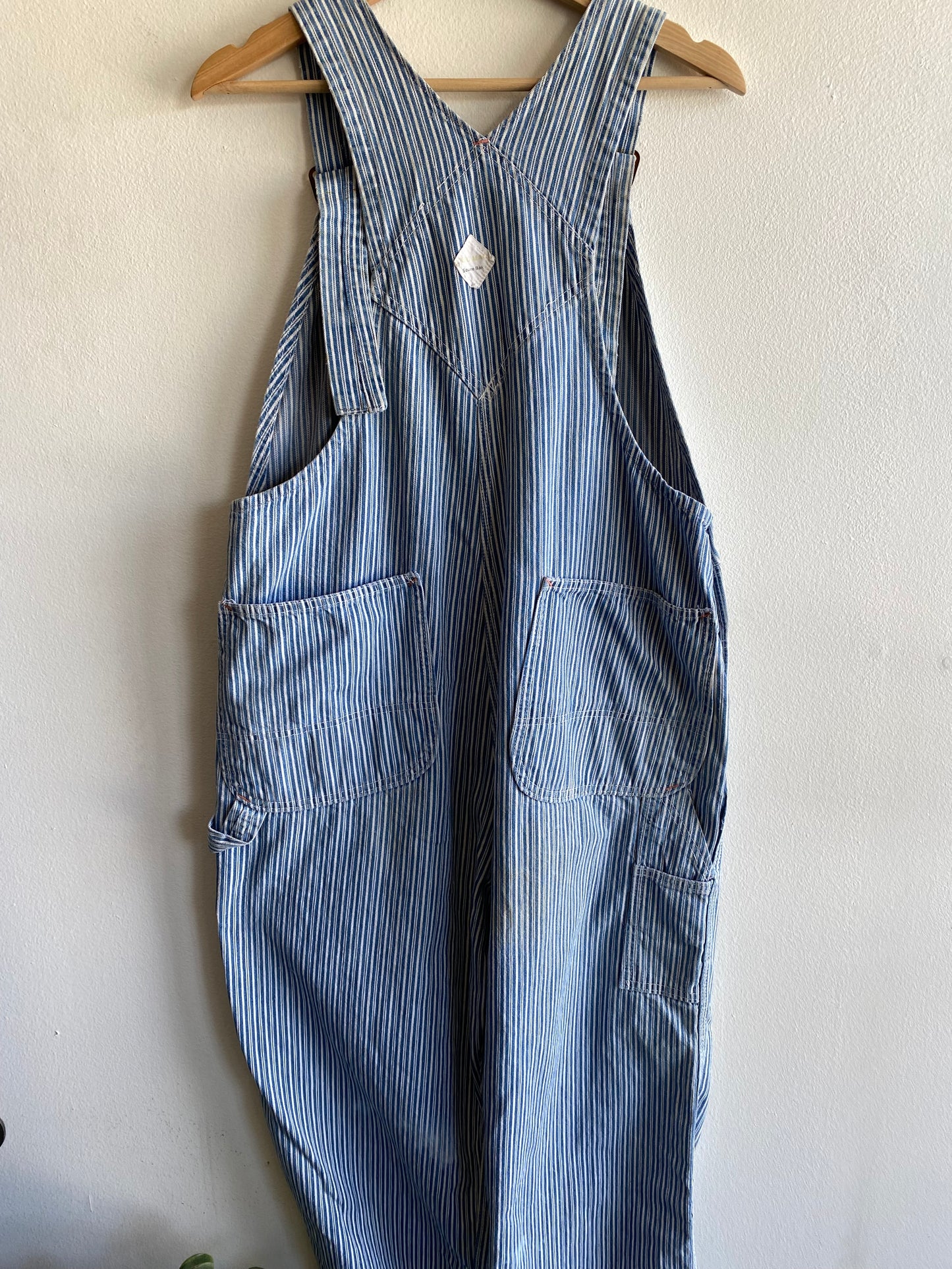 Vintage 1960/70’s Big Mac Liberty Stripe Denim Overalls - La Lovely Vintage 
