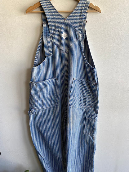 Vintage 1960/70’s Big Mac Liberty Stripe Denim Overalls - La Lovely Vintage 
