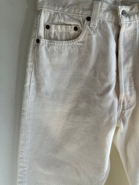 Vintage 1980’s Levi’s 501 White Denim Jeans