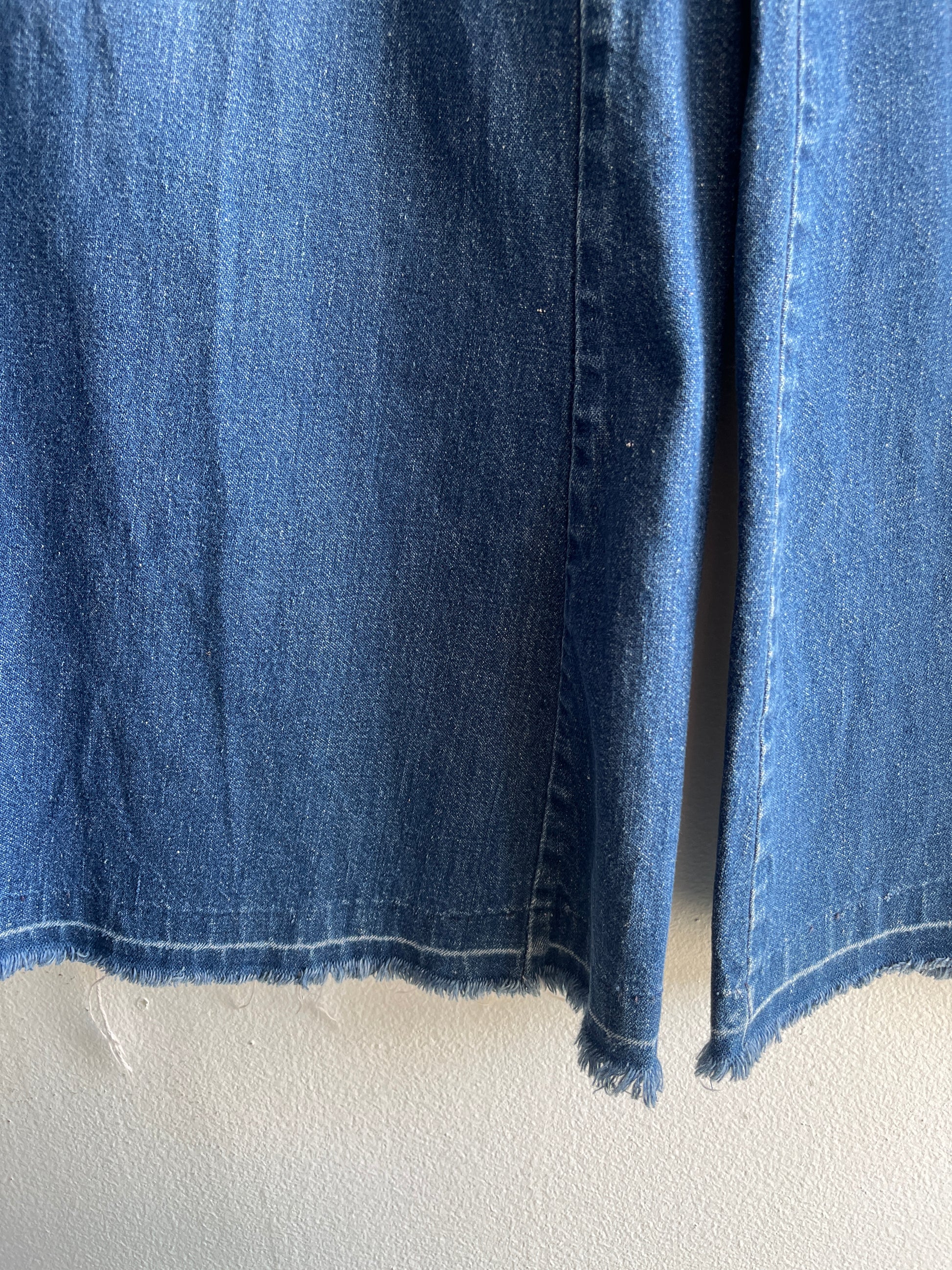 Vintage 1970’s Wide Leg Denim Flare Jeans - La Lovely Vintage 