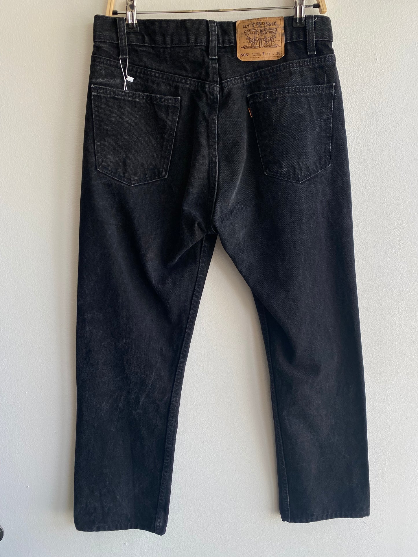 Vintage 1990’s Black Levi’s 505 Denim Jeans