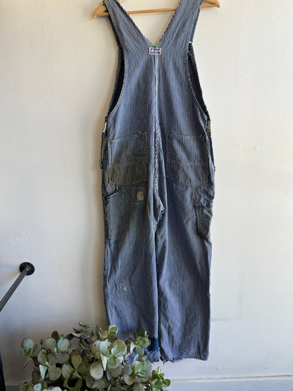 Vintage 1960’s Big Smith Hickory Stripe Denim Overalls