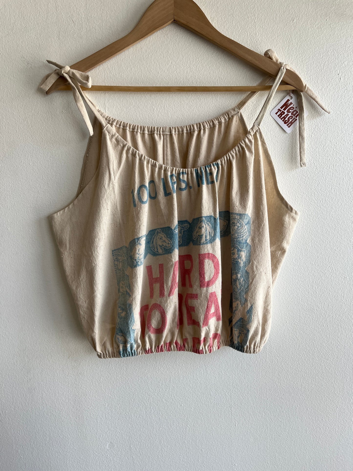 Trash Textiles - Handmade Antique Feedsack Blouse/Shirt