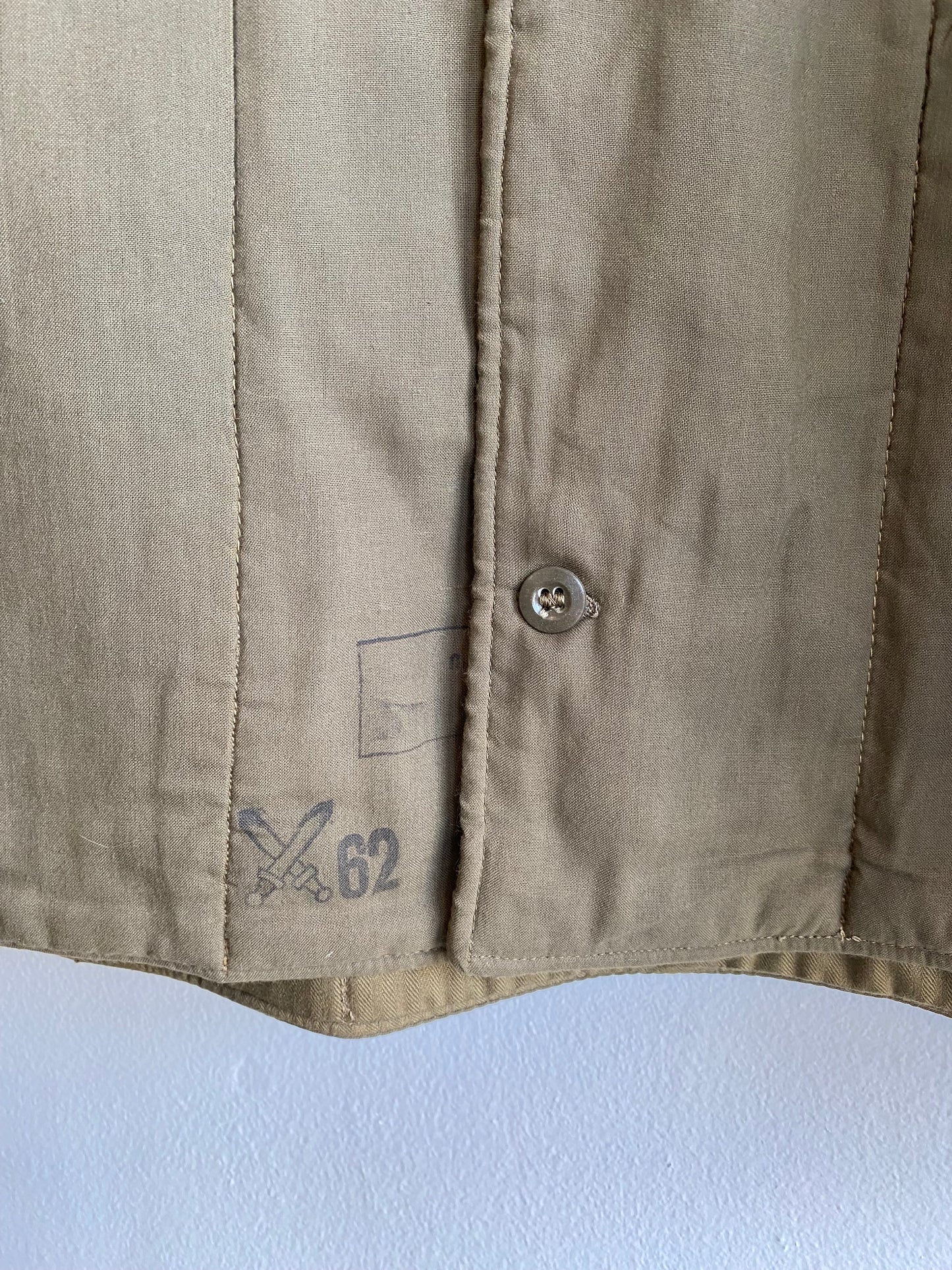 Vintage 1960’s Czech Military Quilted Liner Jacket