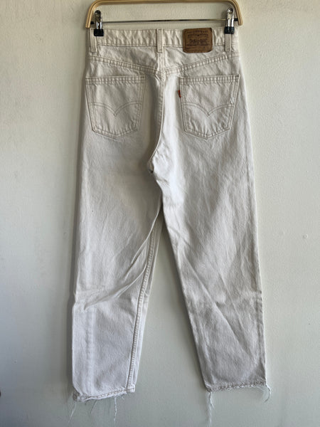 Vintage 1980's Levis 560 White Denim Jeans