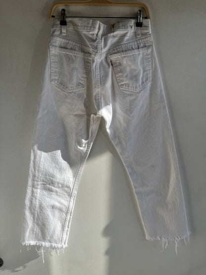 Vintage 1980’s Levi’s 501 White Denim Jeans