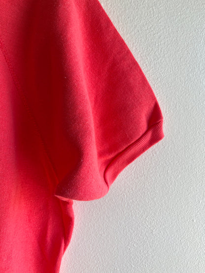 Vintage 1980’s Pink Short-Sleeved Sweatshirt