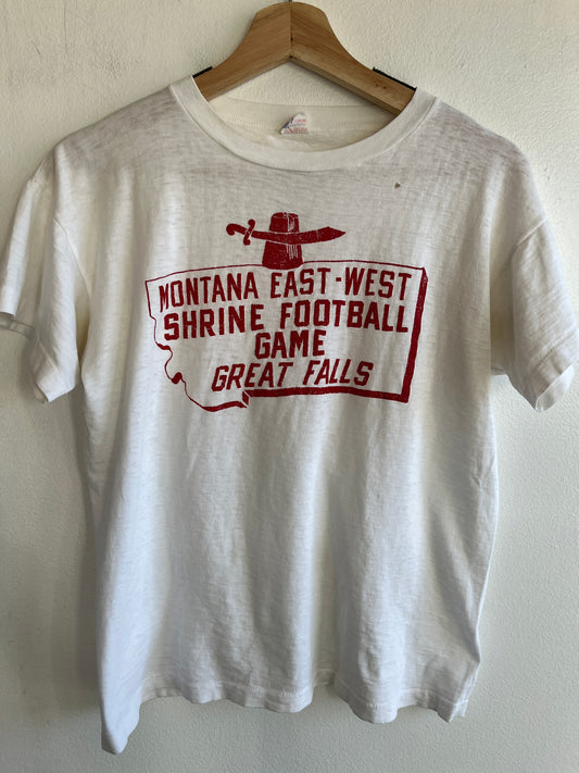 Vintage 1950’s Montana East-West Shriners Football T-Shirt