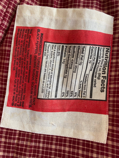 Handmade Vintage Red Plaid / Turkey Breast Feedsack Shorts