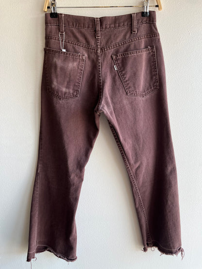 Vintage 1970’s Levi’s Brown Twill Bell Bottom Pants