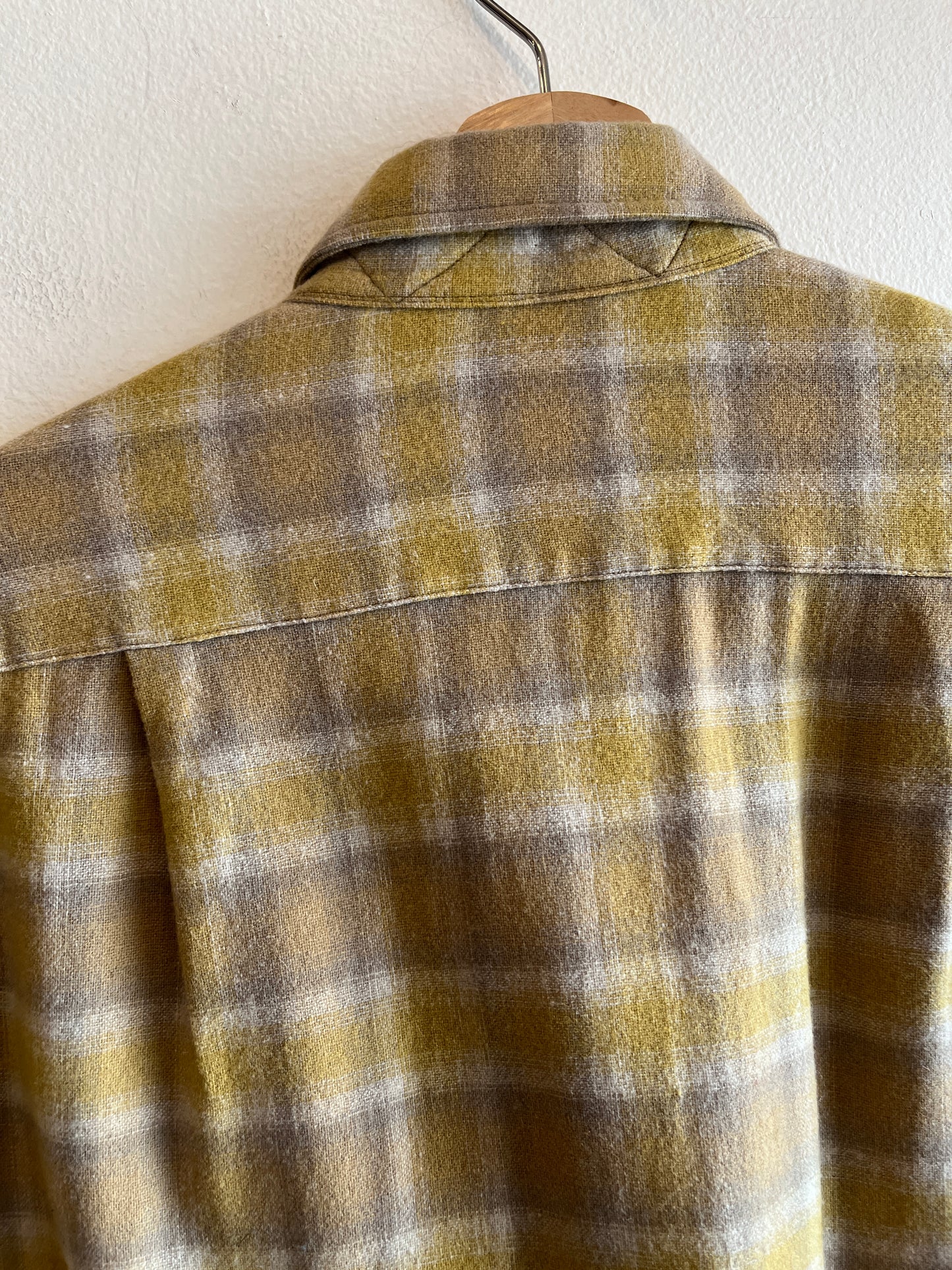 Vintage 1970’s Shadow Plaid Pendleton Flannel Shirt