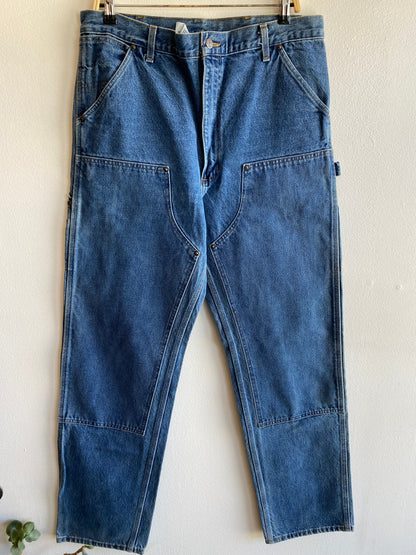 Vintage Y2K Carhartt Denim Double Knee Work Jeans