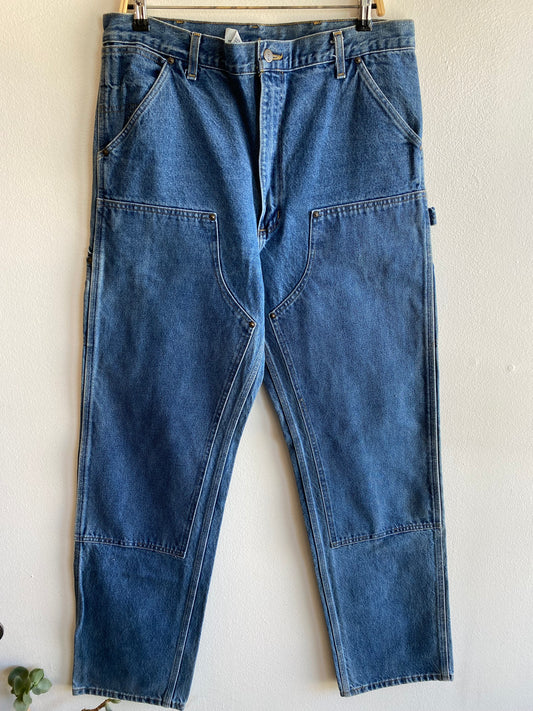 Vintage Y2K Carhartt Denim Double Knee Work Jeans