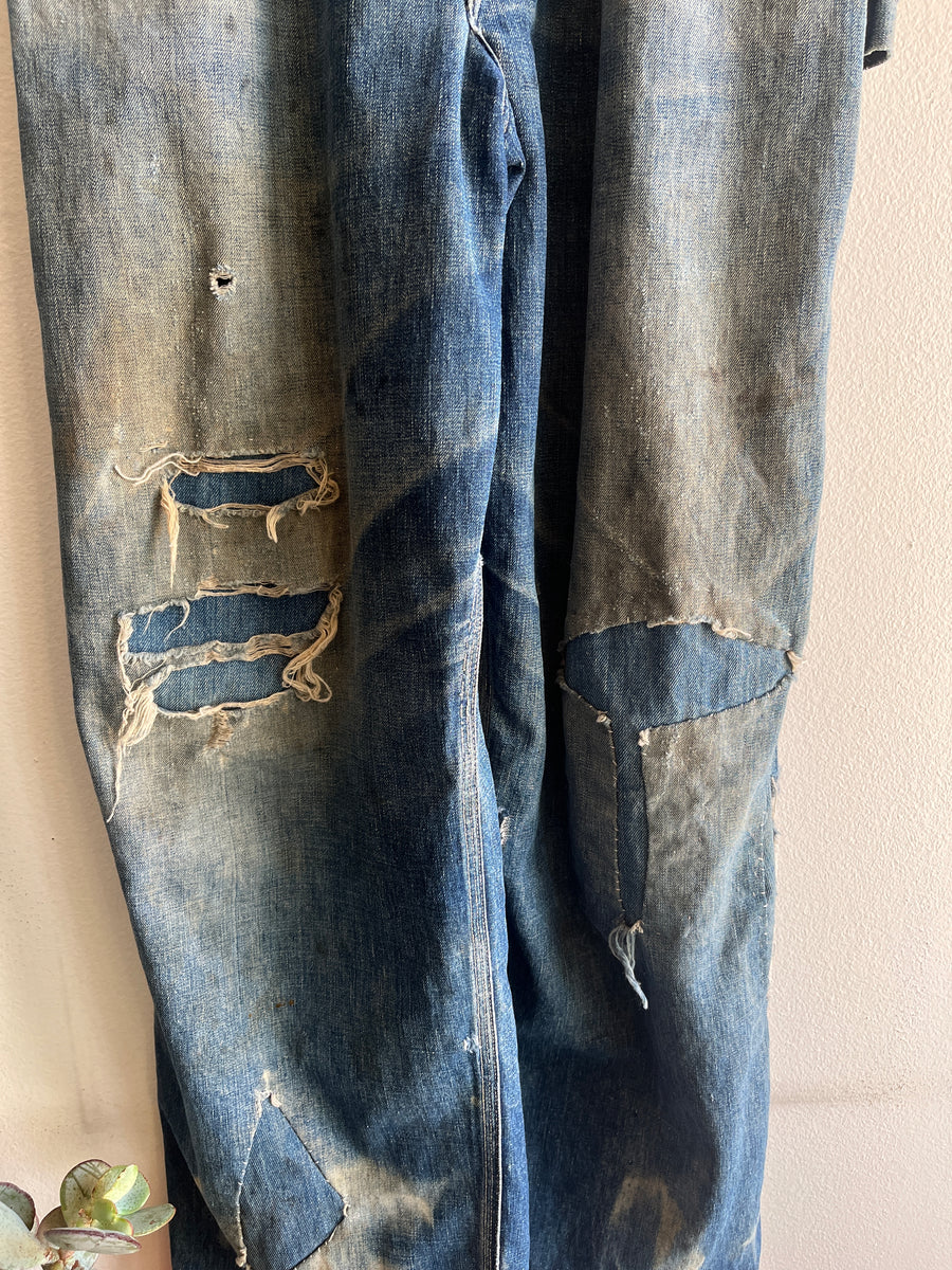 Vintage 1930’s Montgomery Ward “Pioneer” Denim Overalls – La Lovely Vintage