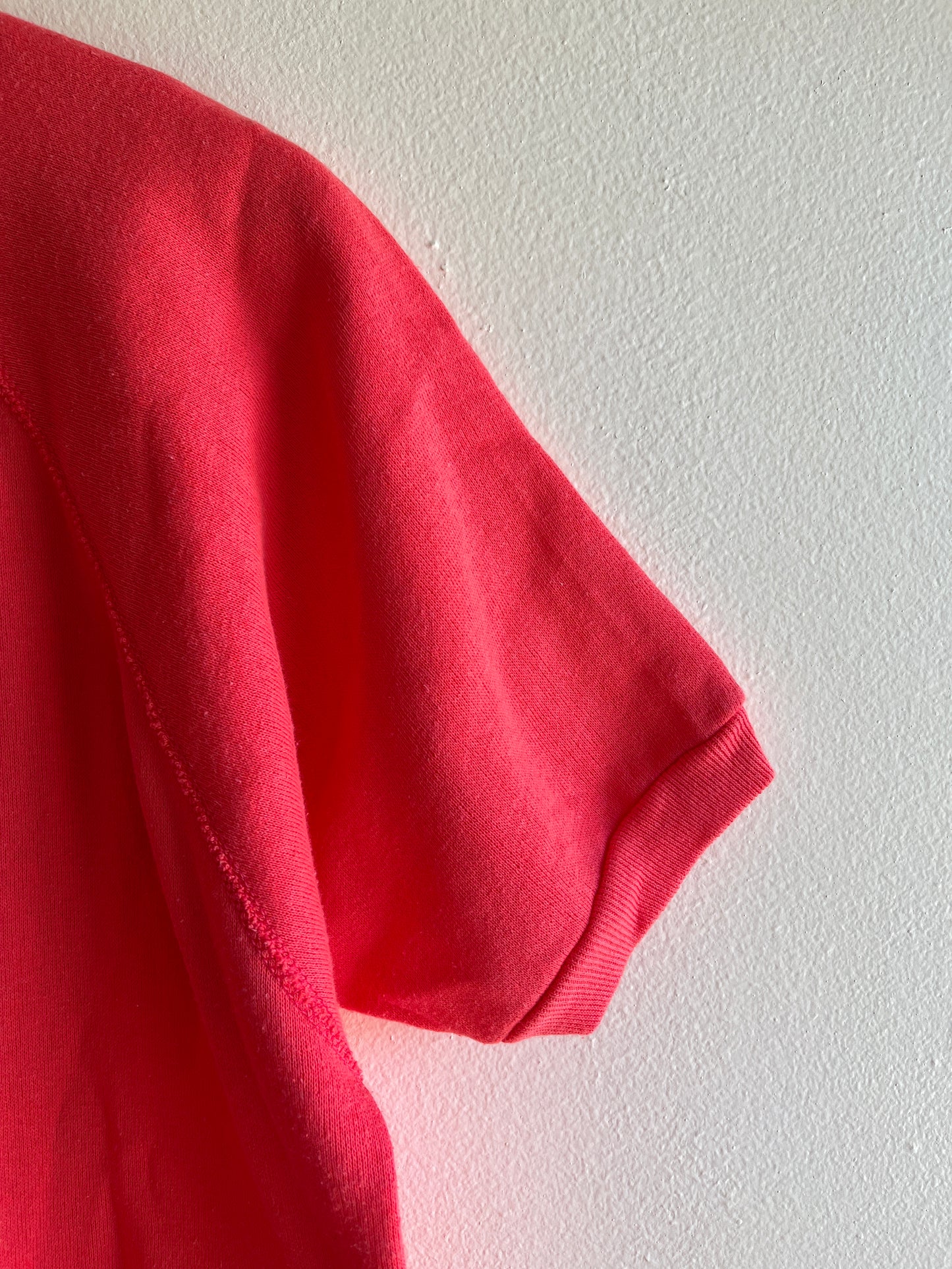 Vintage 1980’s Pink Short-Sleeved Sweatshirt