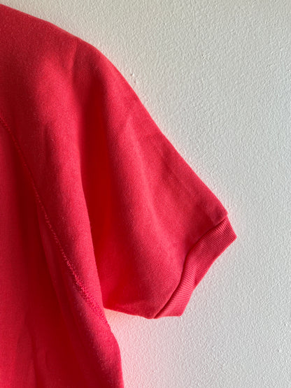 Vintage 1980’s Pink Short-Sleeved Sweatshirt