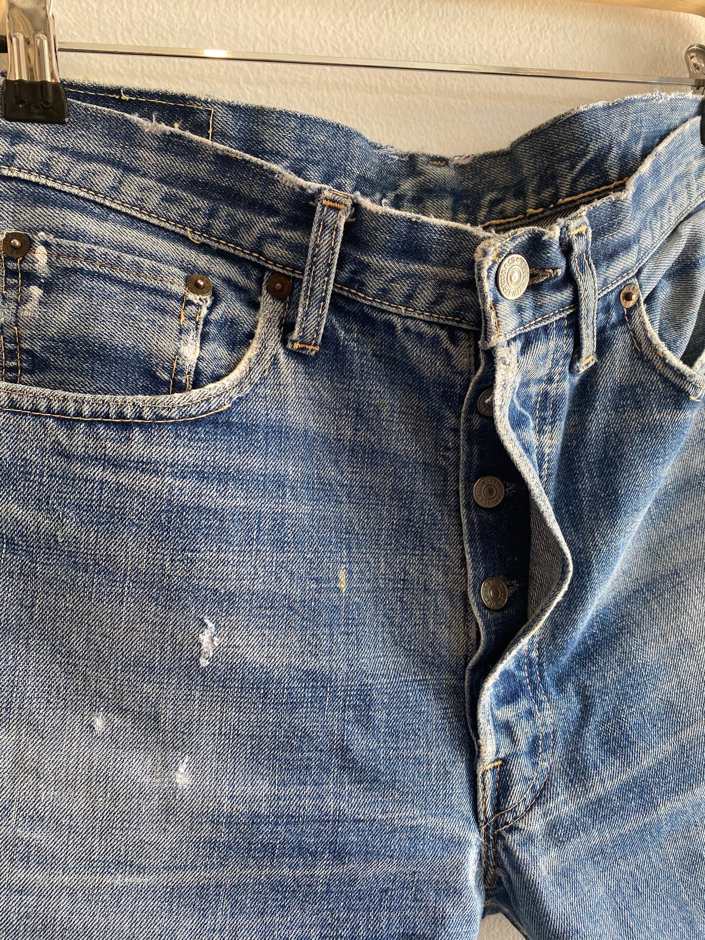 Vintage 1960/70’s Levi’s “Big E” 501 Selvedge Denim Cut-Off Shorts