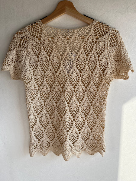 Vintage 1970’s Crocheted Shirt