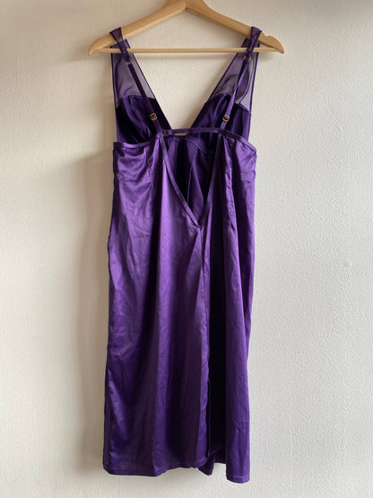 Vintage Y2K Purple Victoria Secret Midi Slip Dress - La Lovely Vintage 