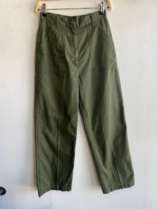 Vintage 1970’s OG-507 Women’s Military Fatigue Trousers - La Lovely Vintage 