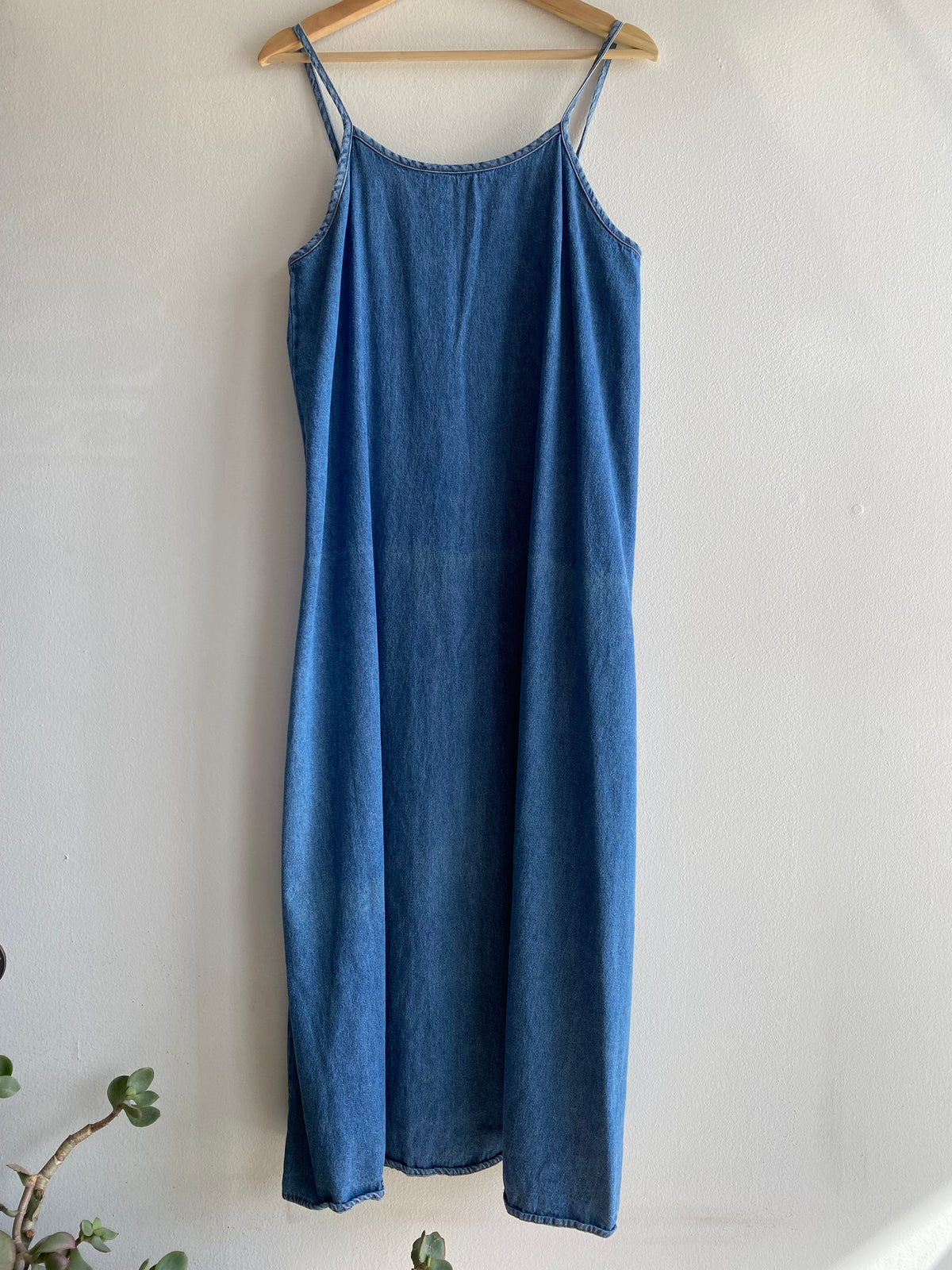 Vintage 90’s Scoop Neck Denim Maxi Dress