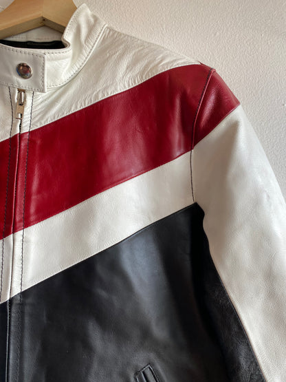 Vintage 90's Wilson's Leather Maxima Racing Style Leather Jacket