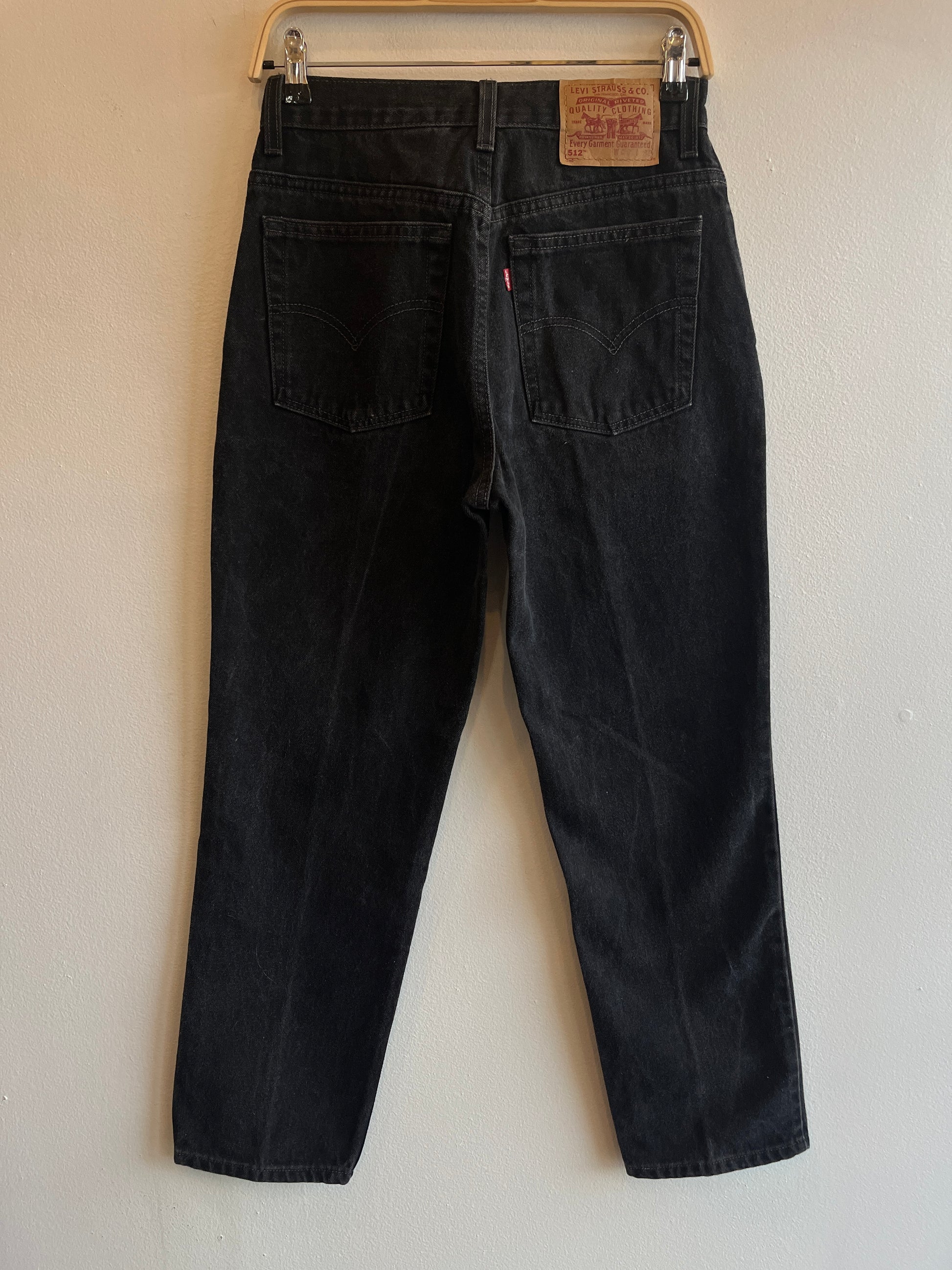 Vintage 1990's Levi’s 512 Black Denim Jeans - La Lovely Vintage 