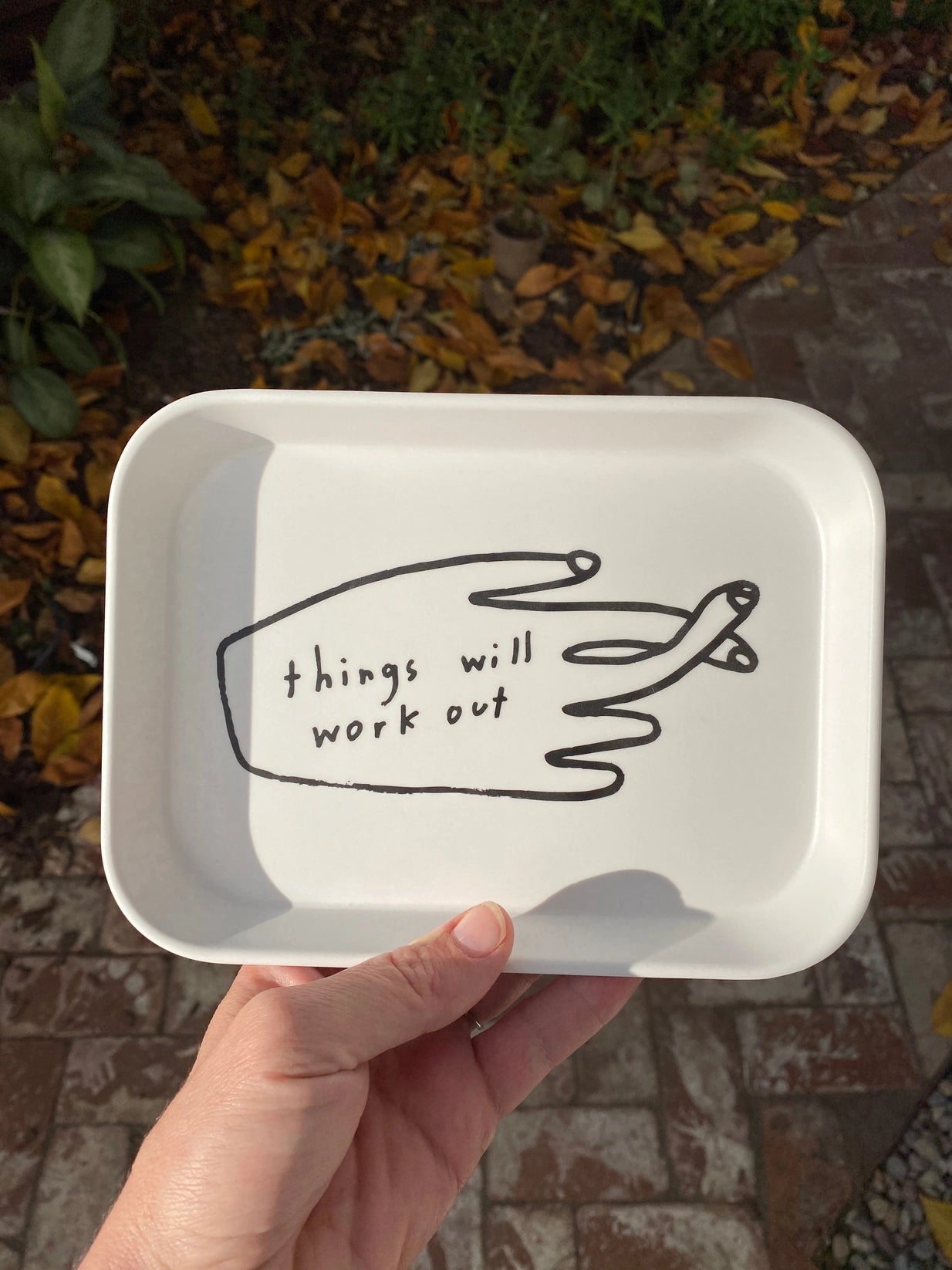 People I’ve Loved - Things Will Work Out Tray - La Lovely Vintage 
