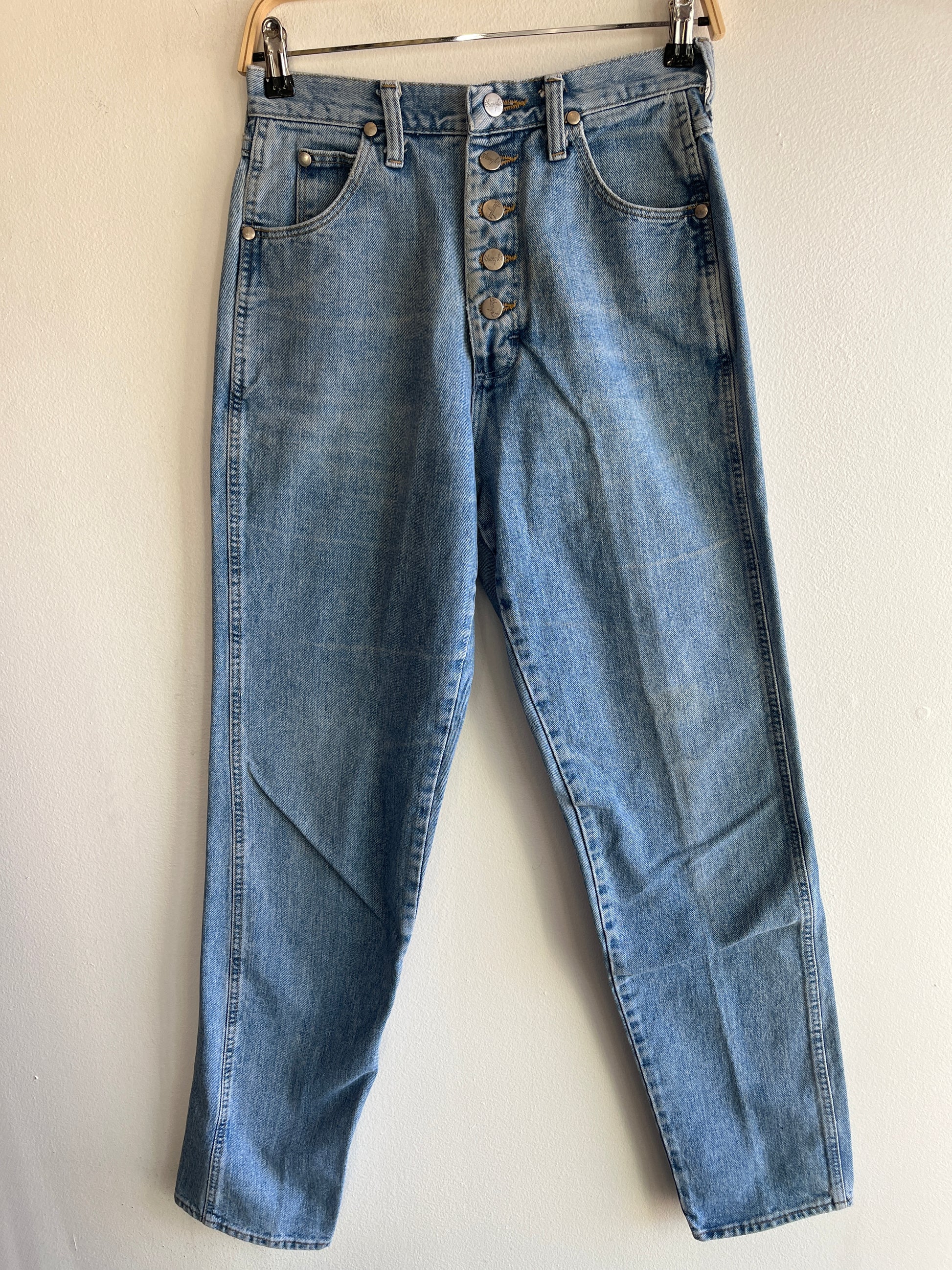 Vintage 1980’s Wrangler Exposed Button Denim Jeans - La Lovely Vintage 