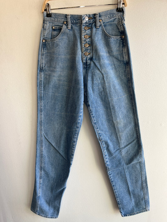 Vintage 1980’s Wrangler Exposed Button Denim Jeans - La Lovely Vintage 