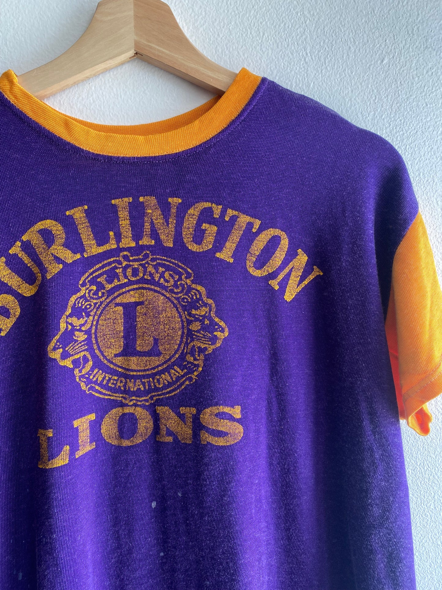 Vintage 1950’s Burlington Lions Durene Jersey T-Shirt