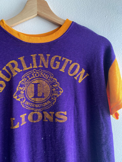 Vintage 1950’s Burlington Lions Durene Jersey T-Shirt