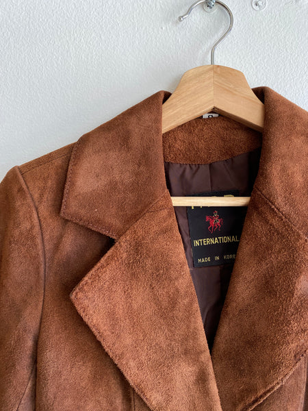 Vintage 1970’s P.B.D. International Suede Blazer Coat
