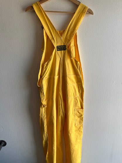 Vintage 1960/70’s Washington Dee Cee Yellow Twill Overalls - La Lovely Vintage 