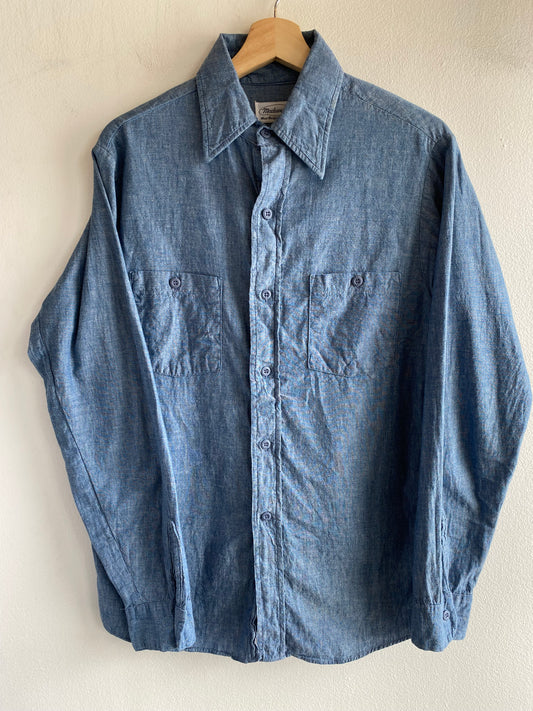 Vintage 1960’s Madewell Chambray Button Up Shirt