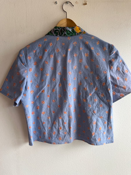 Trash Textiles - Handmade Vintage Tablecloth Button Up Shirt