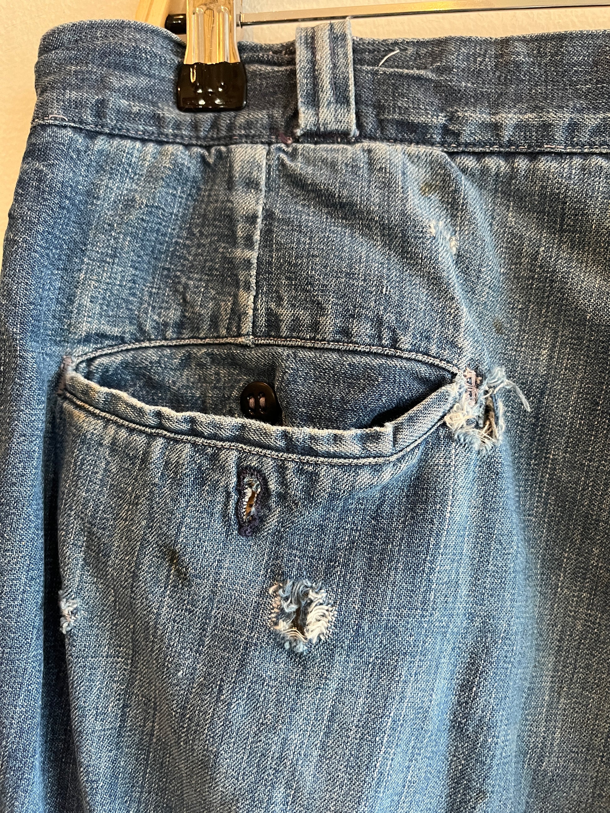 Vintage 1950’s Big Mac Denim Work Pants - La Lovely Vintage 