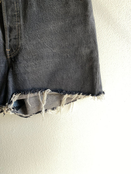 Vintage 1980’s Levi’s 501 Black Denim Shorts