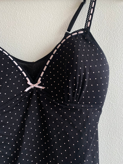 Vintage Warners Y2K Polka Dot Mesh Tank Top