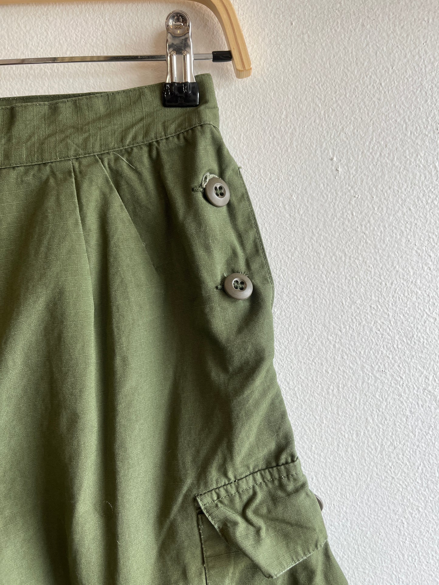 Vintage 1970’s OG 107 Poplin Women’s Side Button Military Fatigues/Trousers