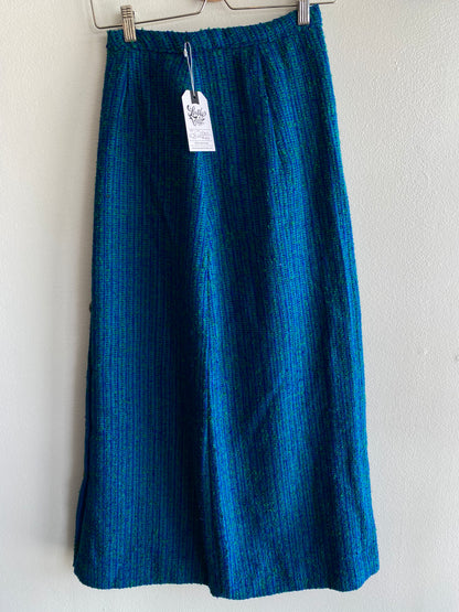 Vintage 1960’s Wool Side Button Midi Skirt - La Lovely Vintage 