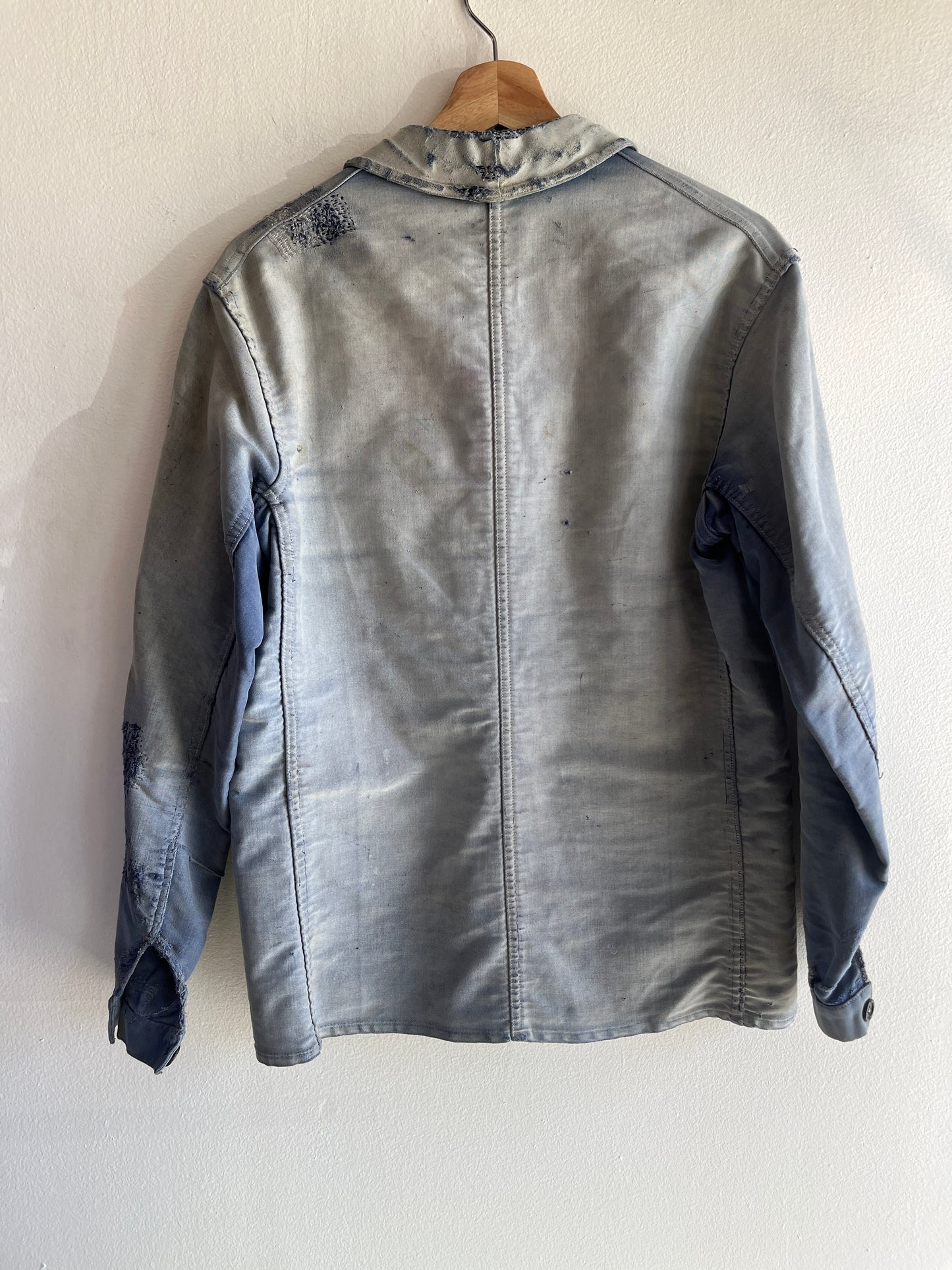Vintage 1950’s Moleskin Repaired French Chore Coat
