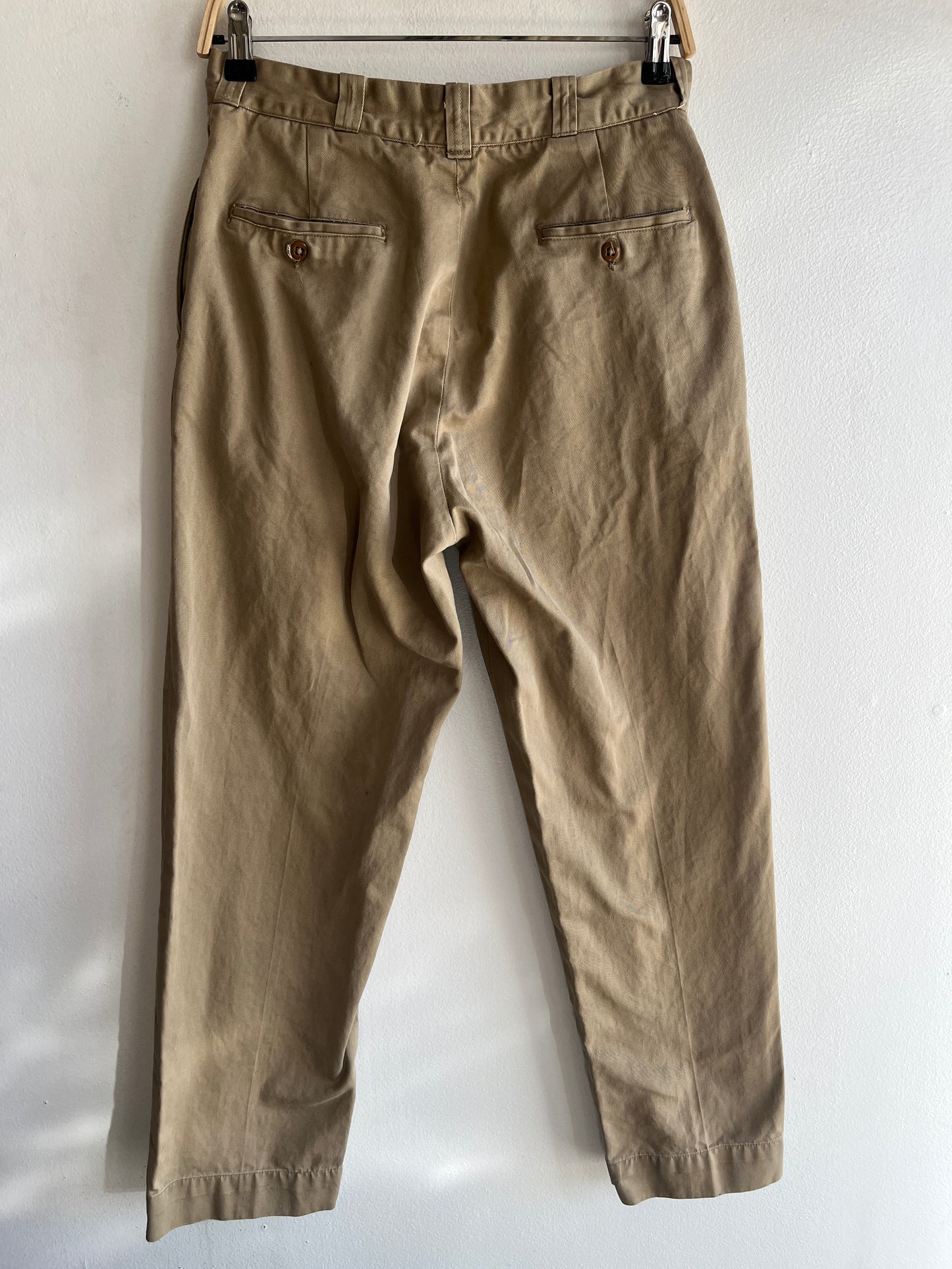 Vintage 1940’s Khaki Military Trousers