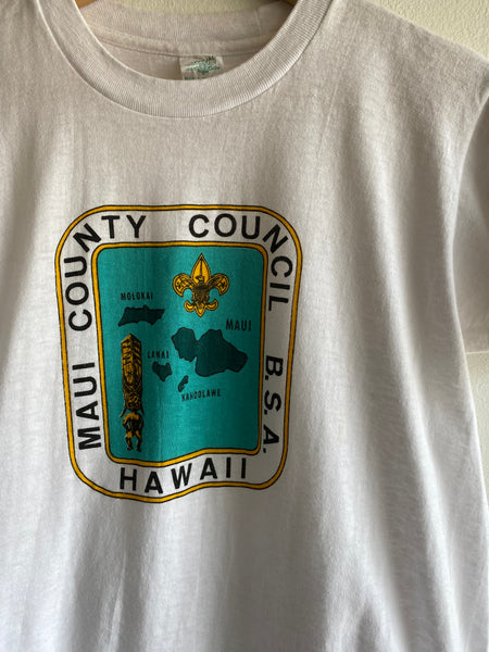 Vintage 1960’s Maui County Council BSA T-Shirt