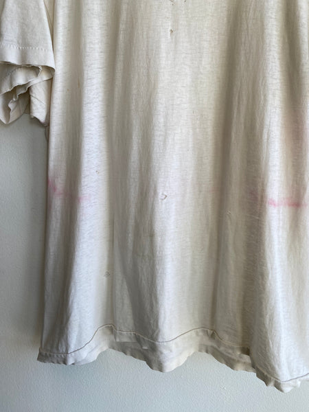 Vintage 1970/80’s Thrashed Blank White T-Shirt