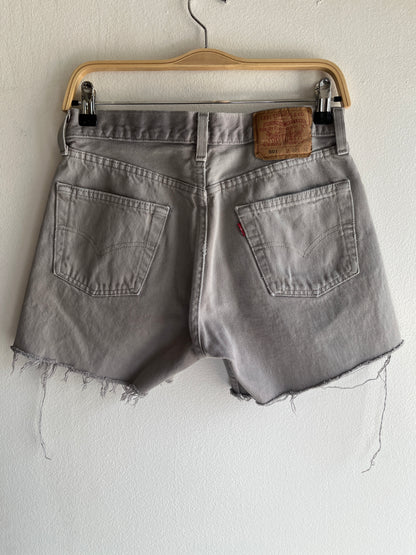 Vintage 1990’s Levi’s 501 Grey Denim Shorts