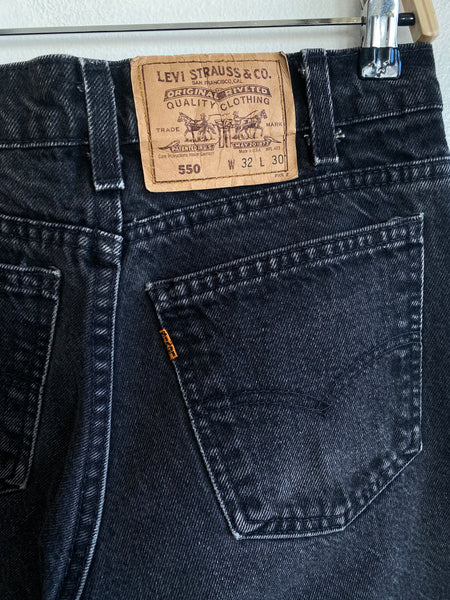 Vintage 1990’s Levi’s 550 Black Denim Jeans